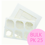 6s/12s White Cupcake Boxes (Bulk Pk 25)