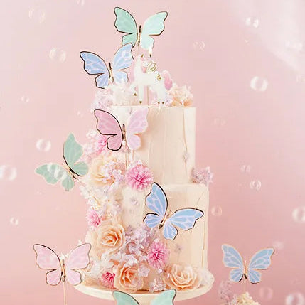 Butterfly Cake Toppers Pk 9