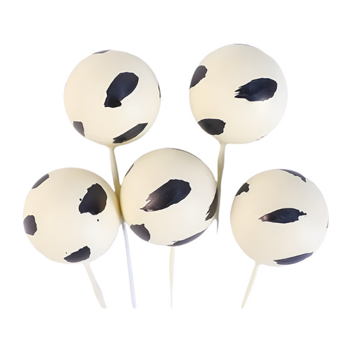 SUGAR SISTERS - Cow Print Cake Ball Set Pk 5
