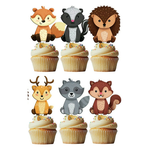 Forest Cupcake Toppers Pk 6