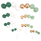 SUGAR SISTERS - Green,Dark Green ,Gold & White Cake Ball Set Pk 32