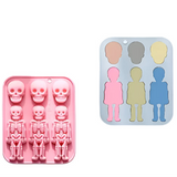 SUGAR SISTERS - Small Skeleten & Skull Mould