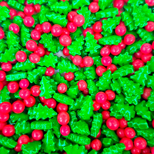 SUGAR SISTERS - Holly & Berries Sprinkle Mix 80g