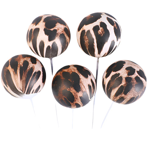 SUGAR SISTERS - Leopard Print Cake Ball Set Pk 5