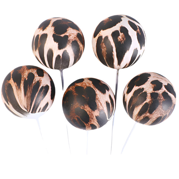 SUGAR SISTERS - Leopard Print Cake Ball Set Pk 5