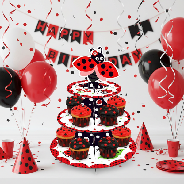 Ladybird Cupcake Stand Kit
