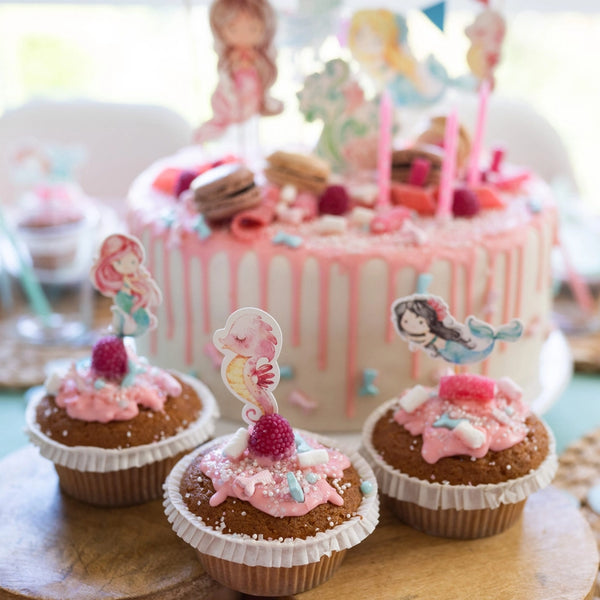 Mermaid Cake and Cupcake Kit Pk 19