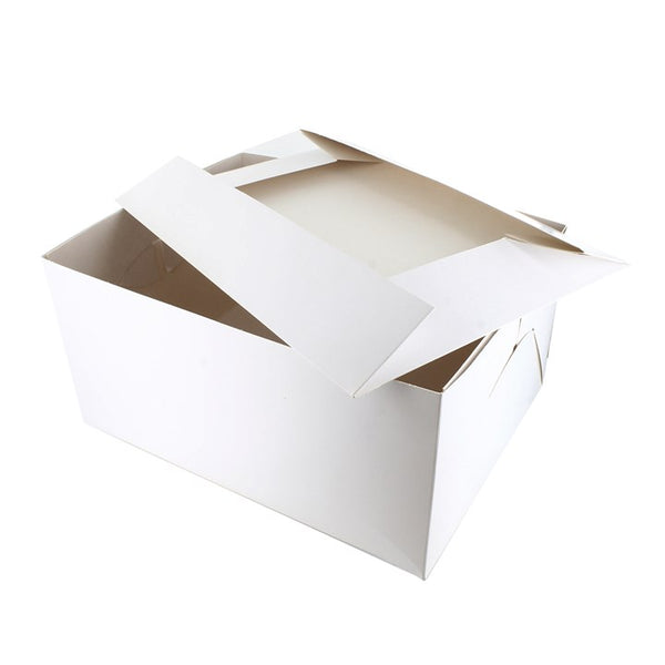 18" x 14"" White Oblong Cake Box