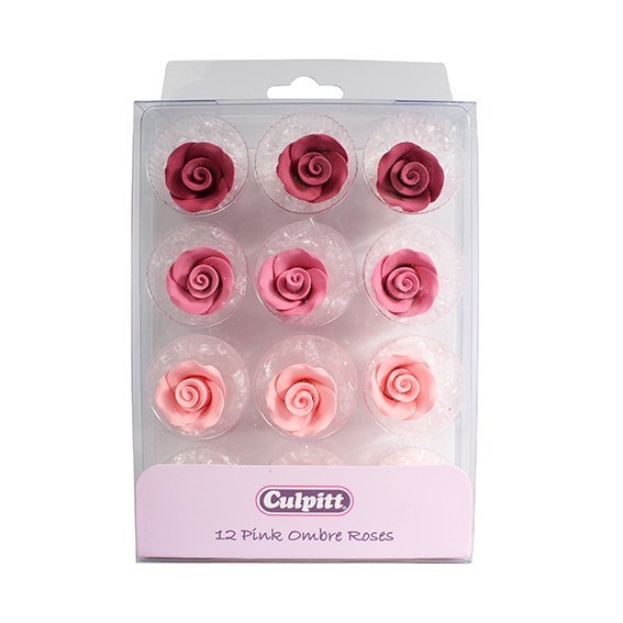 20mm Pink  Ombre  Sugar Roses