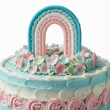 SUGAR SISTERS - Small Rainbow Purple Topper