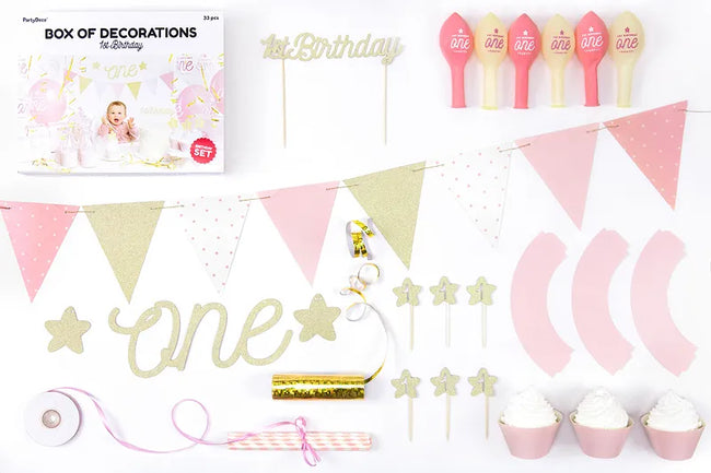 1st Birthday Girl Party Set Pk 33