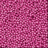 SUGAR SISTERS- Metallic Fuschia  Non Pareils 80g