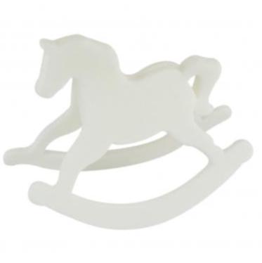 Sugar Decoration White Rocking Horse