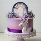 SUGAR SISTERS - Small Rainbow Purple Topper
