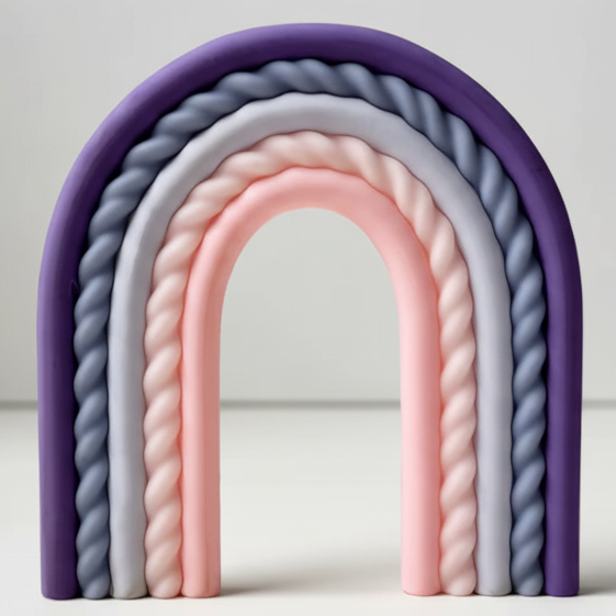 SUGAR SISTERS - Small Rainbow Purple Topper