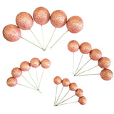 SUGAR SISTERS - Rose Gold Glitter Cake Balls Pk 20