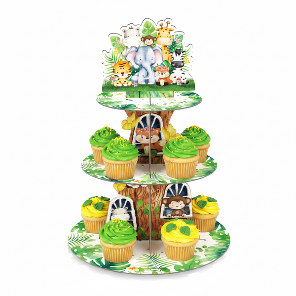 Jungle Animals Cupcake Stand Kit