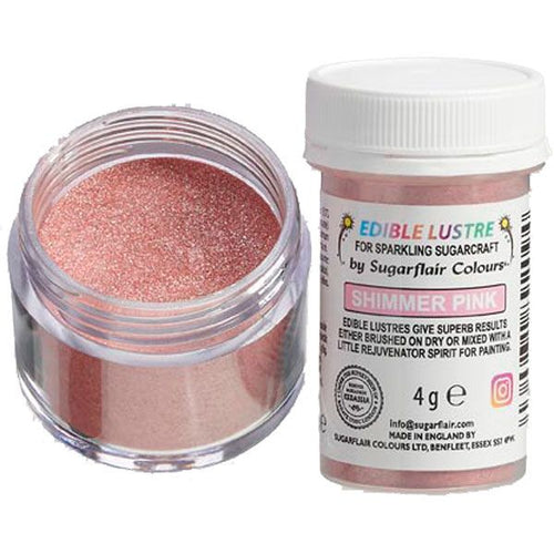 Shimmer Pink Edible Lustre Dust 4g
