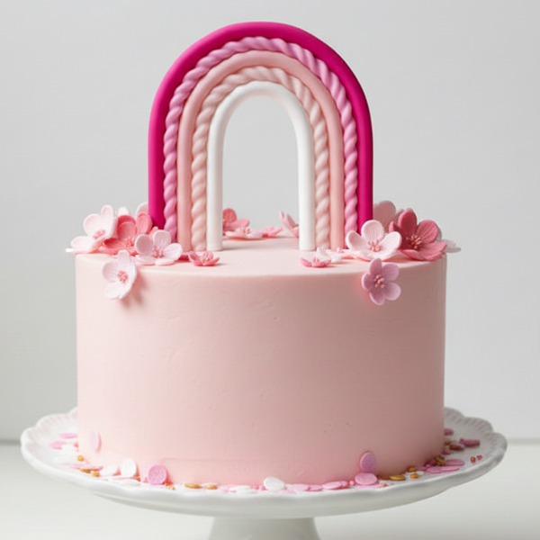 SUGAR SISTERS - Small Rainbow Purple Topper