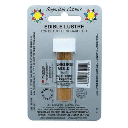 Light Gold SugarFlair Colourflex Metallic Paint 25g