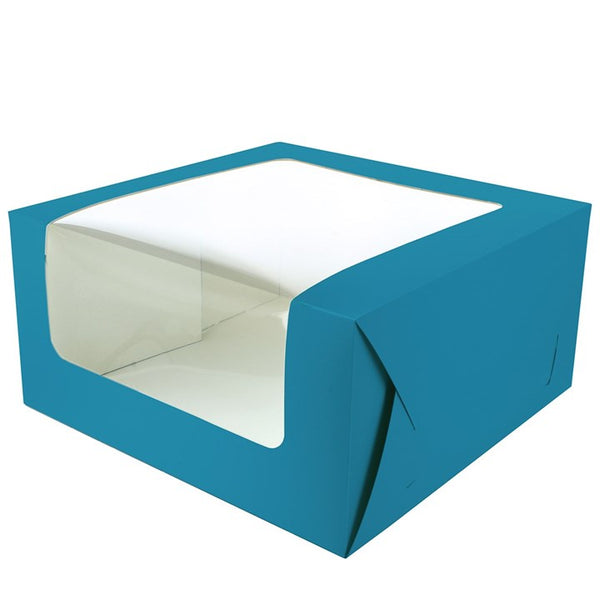 Teal Cake Box - 10" X 5"