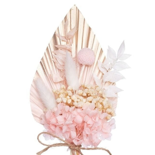 Gold,Pink & White Palm Spear Bouquet