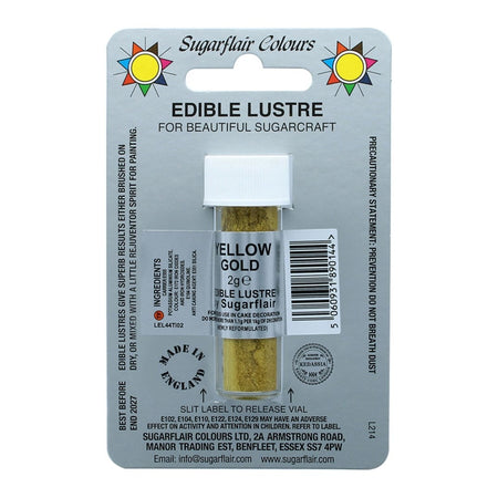 Light Gold SugarFlair Colourflex Metallic Paint 25g