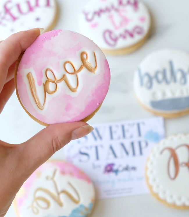 Curly Uppercase & Lowercase SWEET STAMP