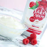 Cake Cream - Whisper white - Raspberry Flavour - 400g