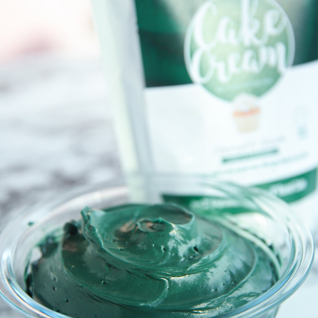 Cake Cream - Emerald Green - Vanilla - 400g