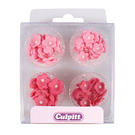 House of cake - 4 Mini Sugar Flower Sprays Pink