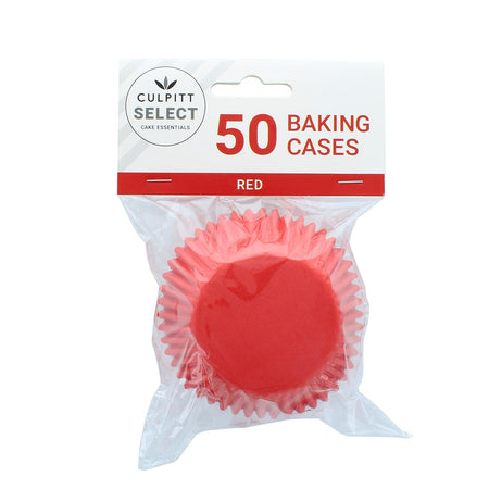 Red Foil   Cupcake Cases Pk 50