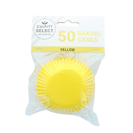 Yellow Polka Cupcake Case Pk 24 - SWEET STAMP