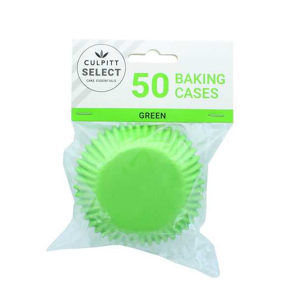 Cupcake Cases Green Pk 50