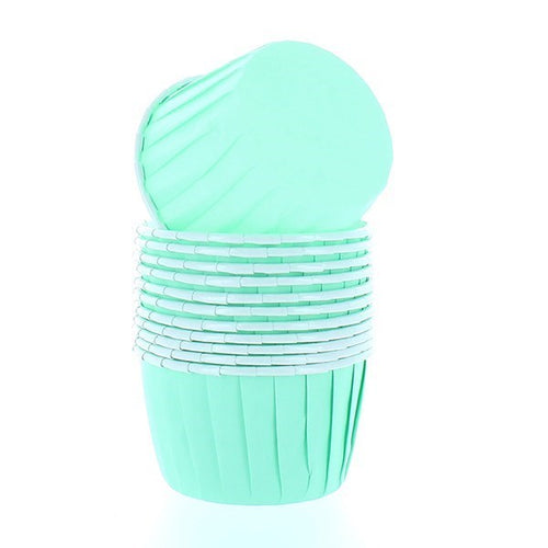 Cupcake Baking Cups Aqua Pk 12