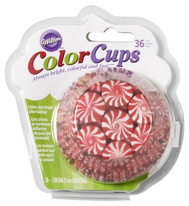 Peppermint  Candy Cupcake Cases Pk 36