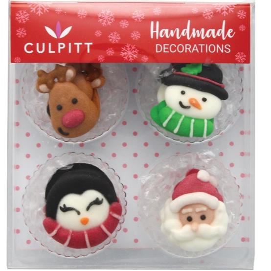 Christmas Favourites Sugar Decorations Pk 12