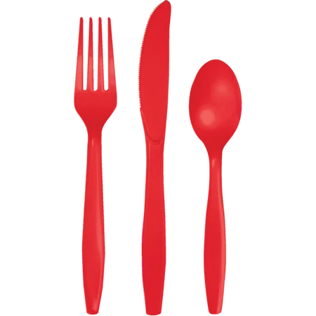 Plastic Premium Cutlery Gold pk 24