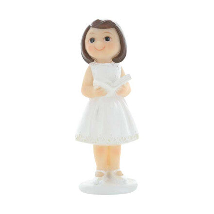 Communion Girl with Tiered Skirt 13cm
