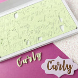 Curly  SWEET STAMP Upper & Lower Case