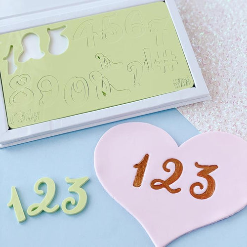 Curly  SWEET STAMP Numbers & Symbols