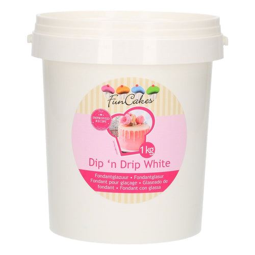 White Dip n Drip 1 Kg  Funcakes