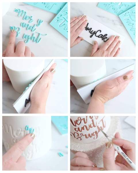 Elegant  Uppercase & Lowercase SWEET STAMP