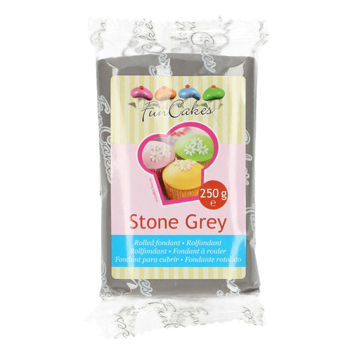 FunCakes Sugar Paste Stone Grey 250g