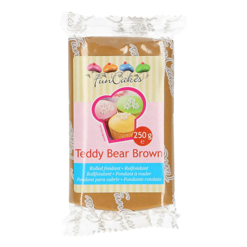 FunCakes Sugar Paste Teddy Bear Brown 250g