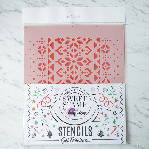 Festive Pattern Stencil - Sweet Stamp