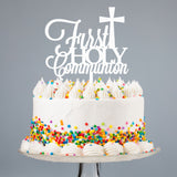 First Holy Communion Topper Block Cross Small