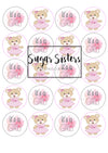 Its a Girl Edible Toppers - (20 Toppers)