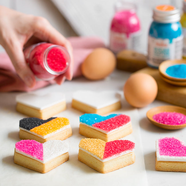 Glitter Sugar Fuchsia 100g