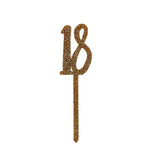 Glitter Gold 18th Cake Topper
